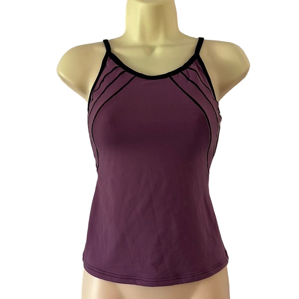 Baltogs Purple & Black Dance Top Adult Size Small Front Lined